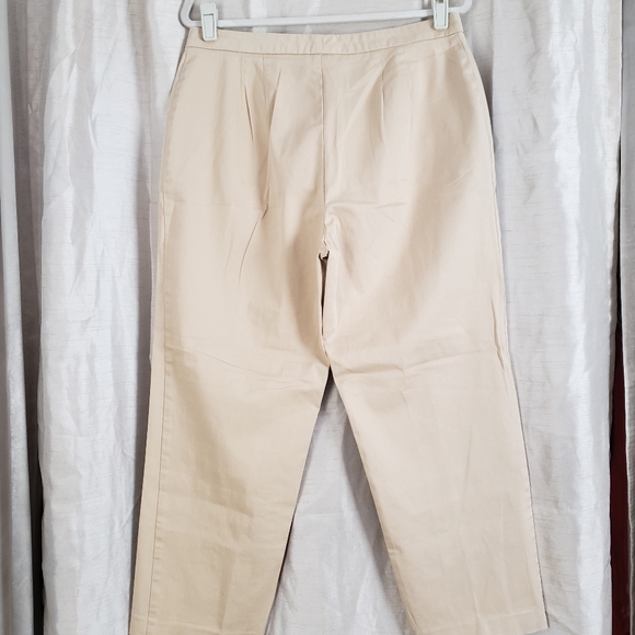 NWOT Sigrid Olsen Sport tan khaki trousers pants Womens 14 - Picture 3 of 5